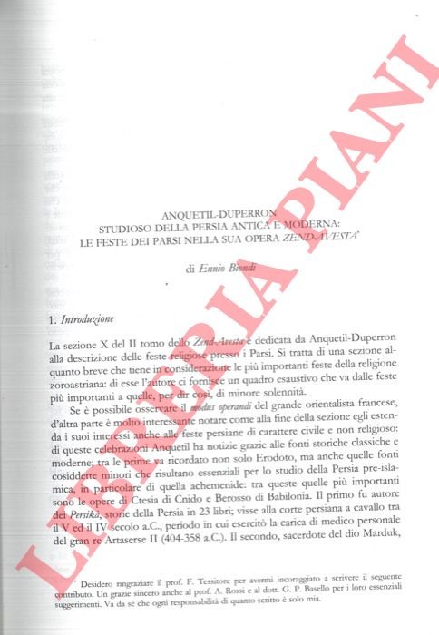 Anquetil-Duperron studioso della Persia antica e moderna: le feste dei … | Immagine Gallery 3