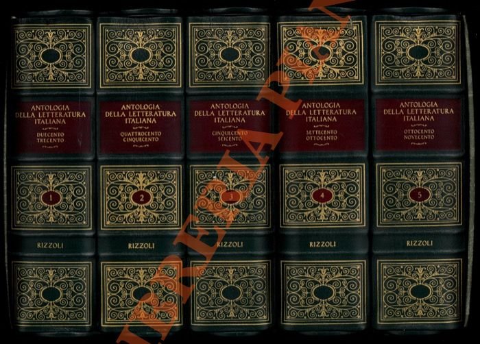 Antologia della letteratura italiana. Il Duecento e il Trecento. Il Quattrocento e il Cinquecento. Il Settecento, l'Ottocento e il Novecento.