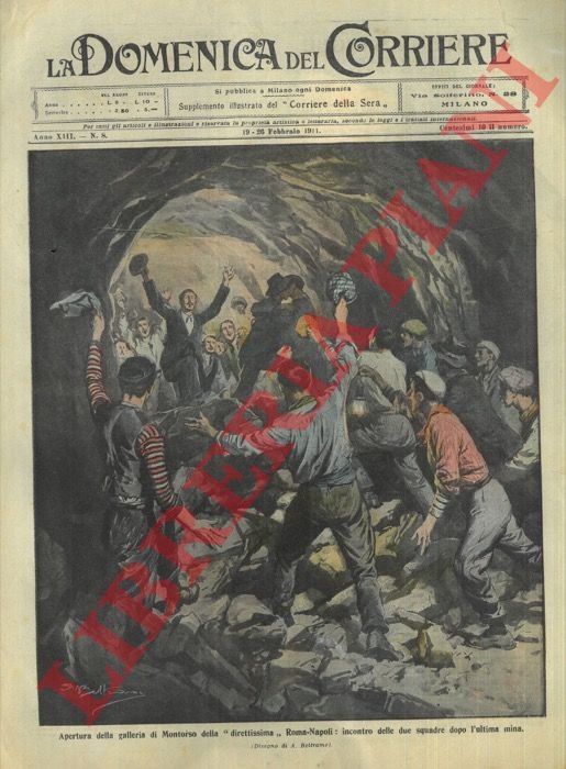 Apertura della galleria di Montorso della “direttissima” Roma-Napoli: incontro delle …