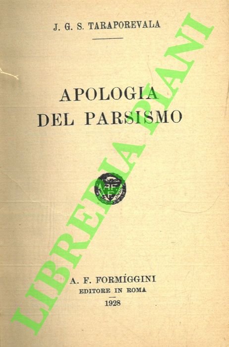 Apologia del parsismo.