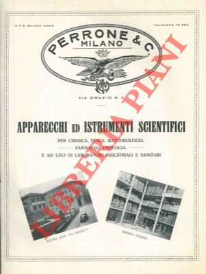 Apparecchi ed istrumenti scientifici. Per chimica, fisica, batteriologia, farmacia, enologia …