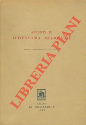 Appunti di letteratura medioevale.
