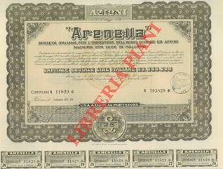 Arenella. Soc. Ital. per l'industria dell'acido citrico ed affini.