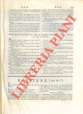 Art de l'écriture.