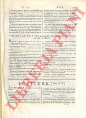 Art de l'écriture.