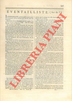 Art de l'éventailliste.