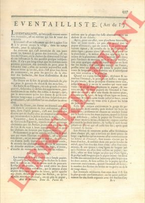 Art de l'éventailliste.