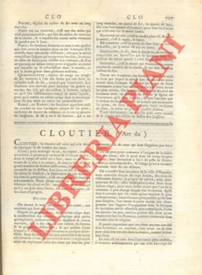 Art du Cloutier.