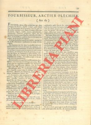 Art du forbisseur, arctier - fléchier.