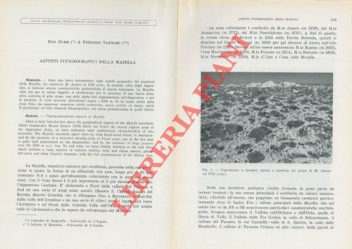 Aspetti fitogeografici della Majella.