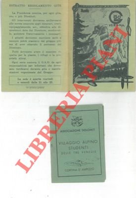 Associazione Dolomiti. Villaggio alpino studenti delle Tre Venezie. Cortina.