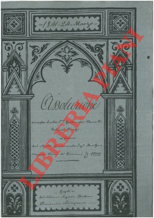 Assoluzione in denaro.