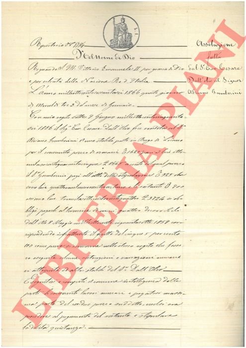 Assoluzione per uno stabile posto in Borgo di Lojano.