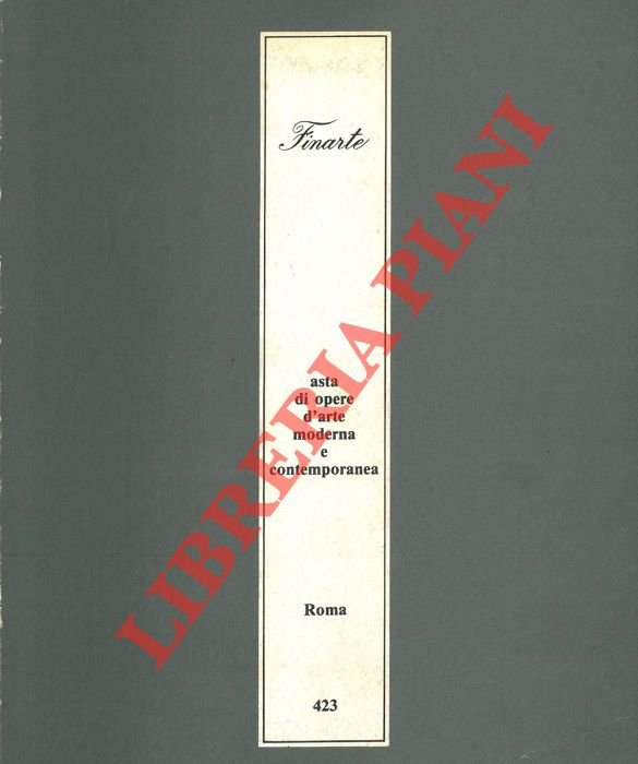 Asta di opere d'arte moderna e contemporanea. 1982.