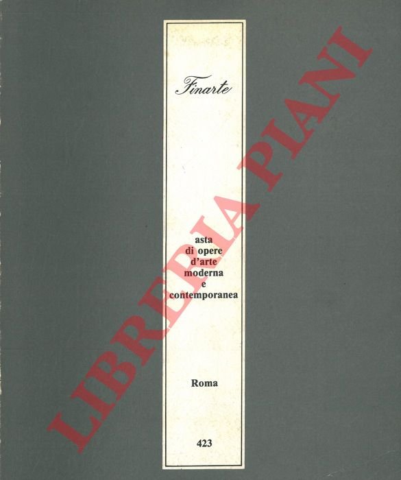 Asta di opere d'arte moderna e contemporanea. 1982.