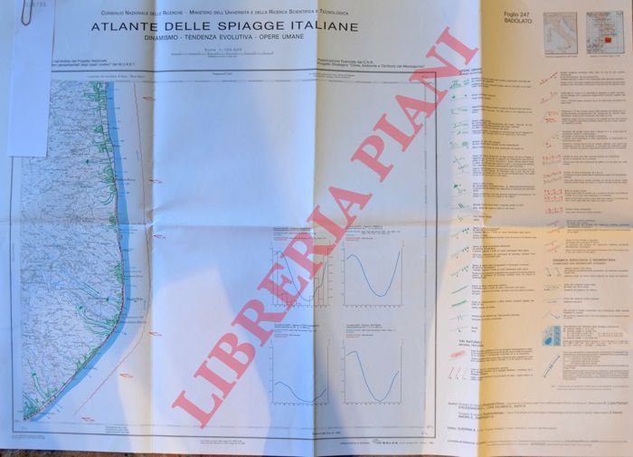 Atlante delle spiagge italiane. Dinamismo.Opere umane. F° 247 Badolato.