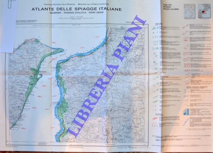 Atlante delle spiagge italiane. Dinamismo.Opere umane. F° 254 Messina - …