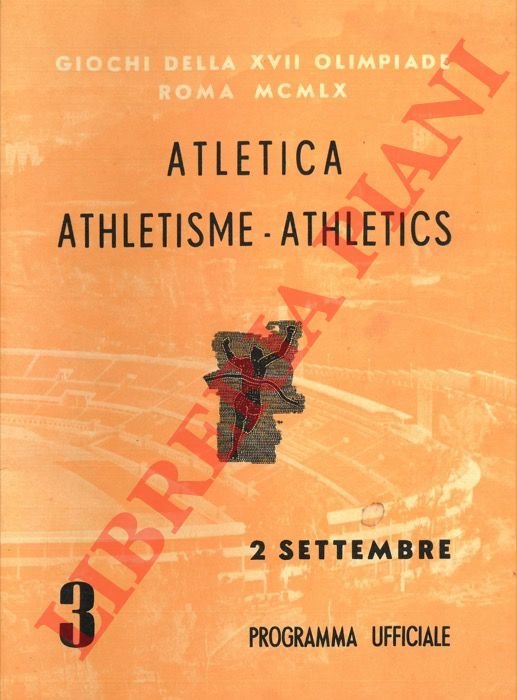 Atletica. Athletisme - Athletics. Programma Ufficiale.