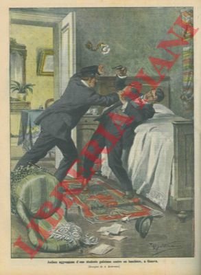 Audace aggressione d'uno studente galiziano contro un banchiere, a Genova.