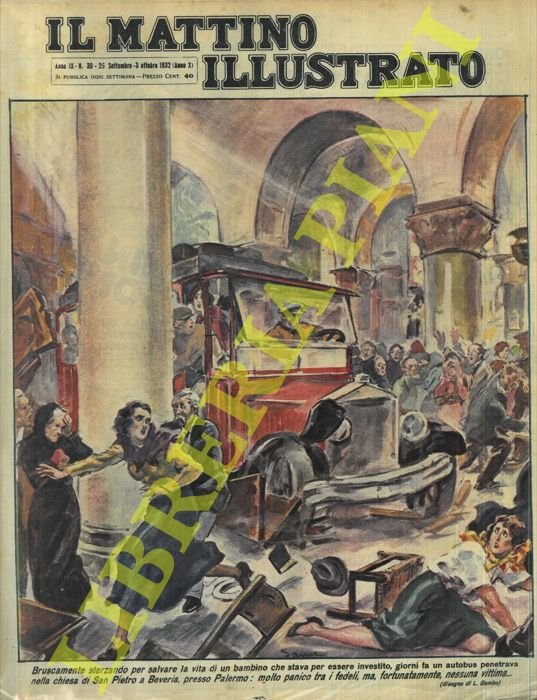 Autobus entra in chiesa a Beveria a causa di una …