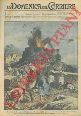 Aviatori britannici bombardano una posizione fortificata presidiata dalle truppe dell' …