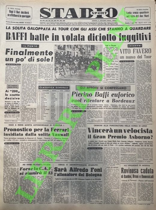 Baffi batte in volata diciotto fuggitivi. La solita galoppata al …