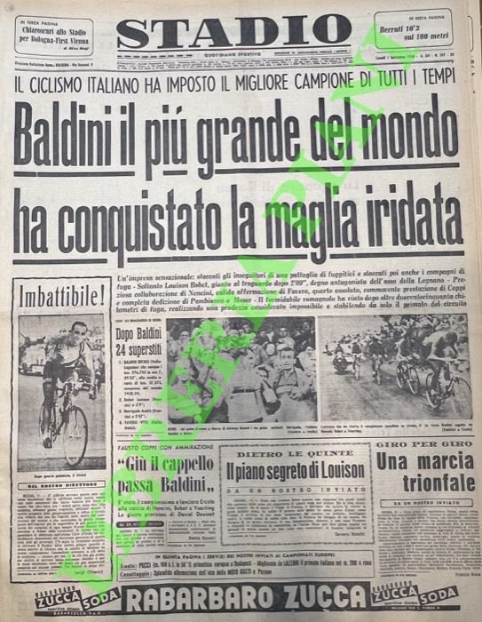 Baldini il più grande del mondo ha conquistato la maglia …