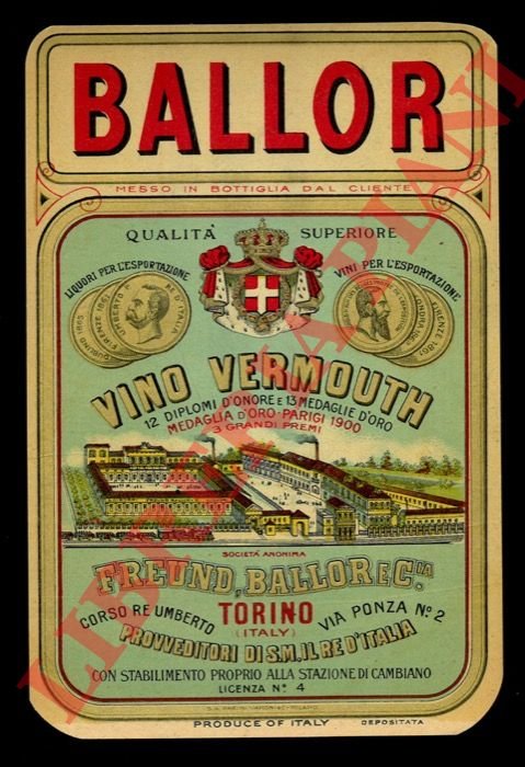 Ballor. Vino vermouth.
