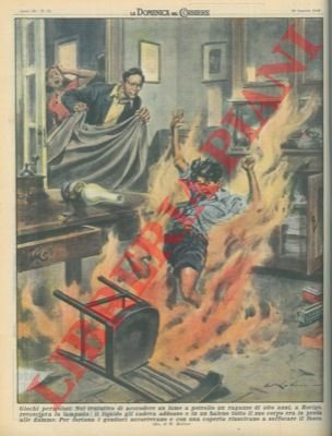 Bambino avvolto dalle fiamme a causa del liquido di un …