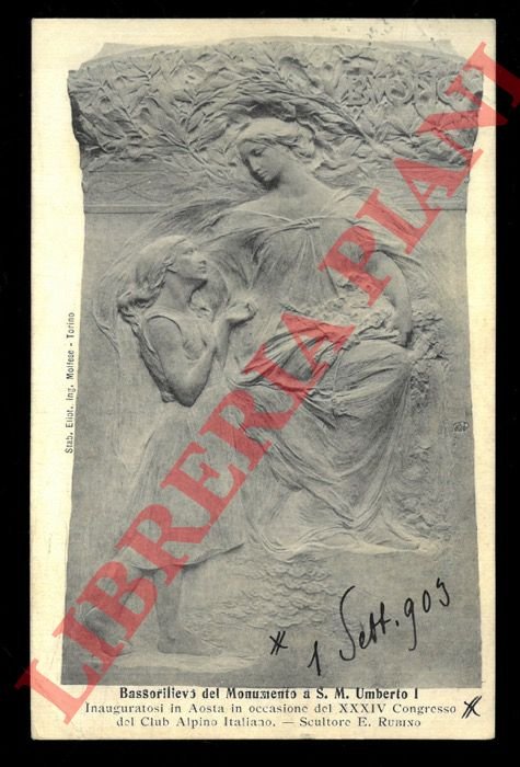 Bassorilievo del Monumento a S.M. Umberto I. Aosta.