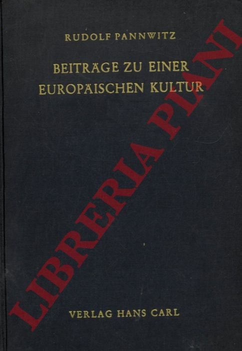 Beitrage zu Einer Europaischen Kultur.