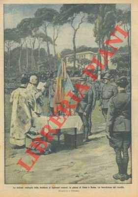 Benedizione del vessillo durante la consegna della bandiera ai legionari …