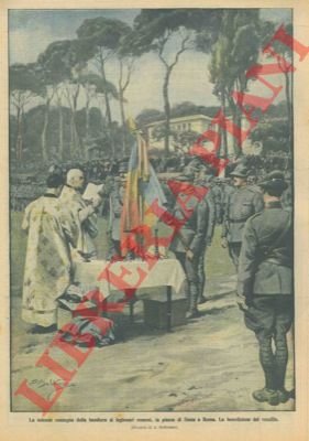 Benedizione del vessillo durante la consegna della bandiera ai legionari …