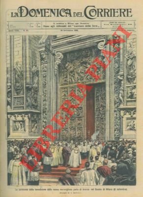 Benedizione della nuova porta di bronzo nel Duomo di Milano.