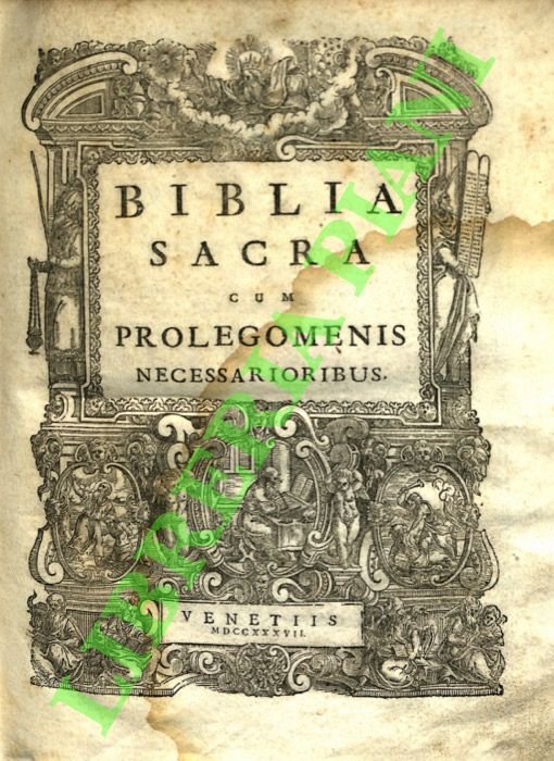 Biblia Sacra Vulgatae Editionis Sixti V. Pontificis Max. Jussu recognita, et Clementis VIII. Auctoritatate Edita . Editio novissima accurate correcta.
