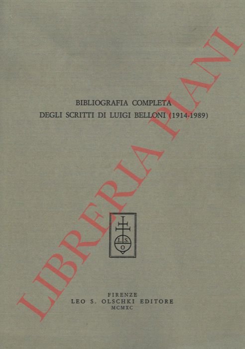 Bibliografia completa degli scritti di Luigi Belloni (1914-1989). | Immagine Gallery 2