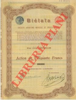 Bielaia. Soc. An. Minière et industrielle.