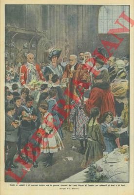 Bimbi di soldati e di marinai ora in guerra ricevuti …