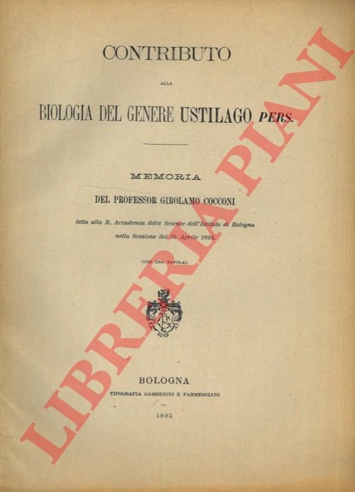 Biologia del genere Ustilago pers.