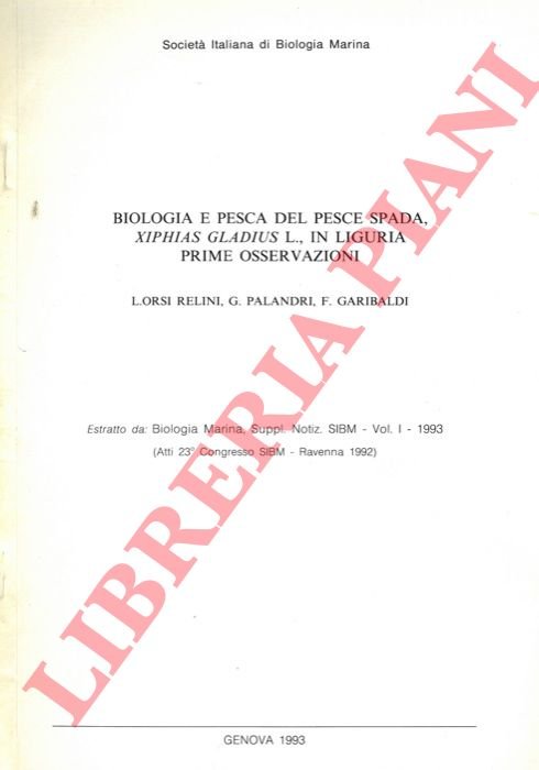 Biologia e pesca del pesce spada Xiphias gladius L. in …