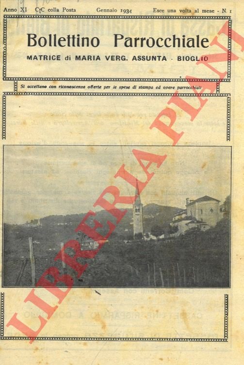Bollettino parrocchiale. Matrice di Maria Verg. Assunta - Bioglio.
