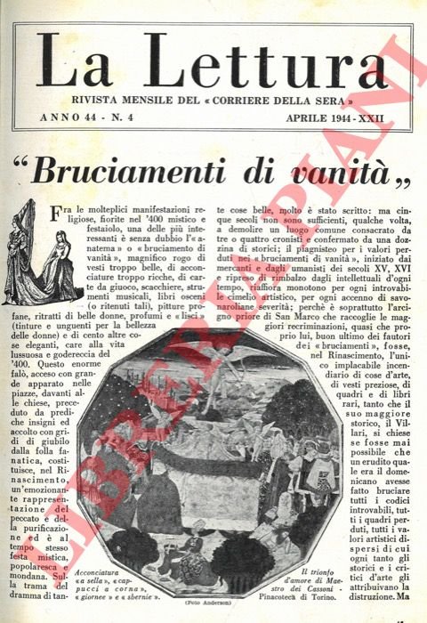 Bruciamenti di vanità.