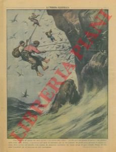 Caccia alla 'sula' sulle pareti rocciose a picco sul mare, …