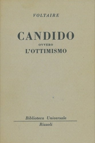 Candido ovvero L'ottimismo.