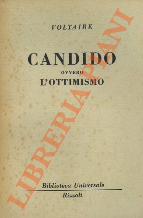 Candido ovvero l'ottimismo.