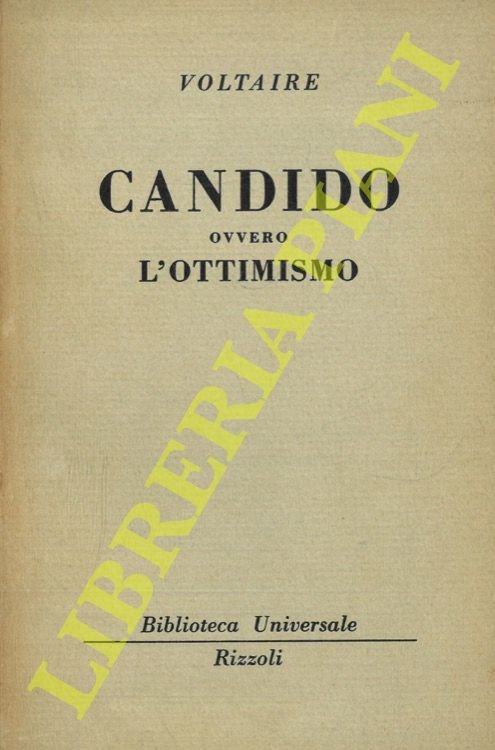 Candido ovvero l'ottimismo.