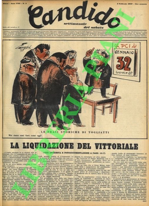 Candido. Settimanale del sabato.