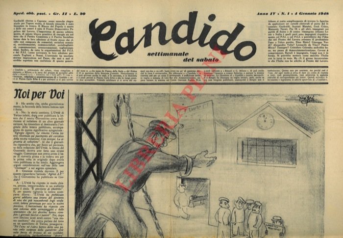 Candido. Settimanale del sabato. 1948.