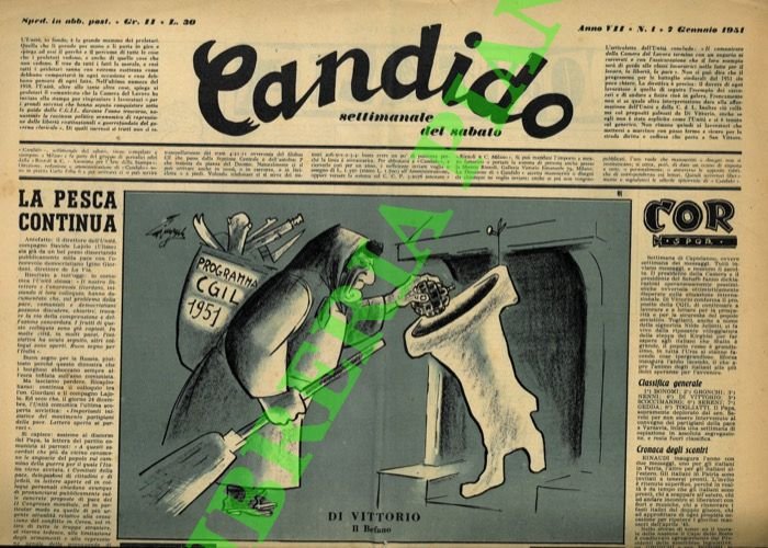 Candido. Settimanale del sabato. 1951.