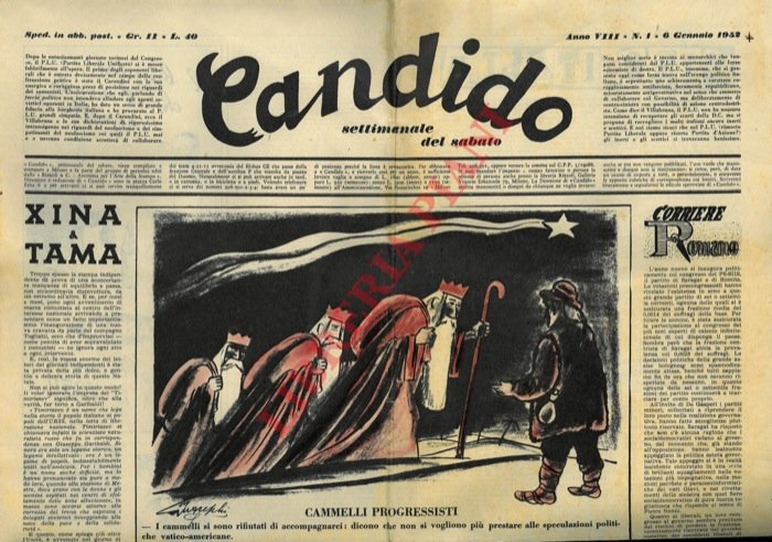 Candido. Settimanale del sabato. 1952.